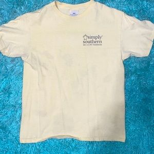 Simply Southern yellow color youth medium shirt.